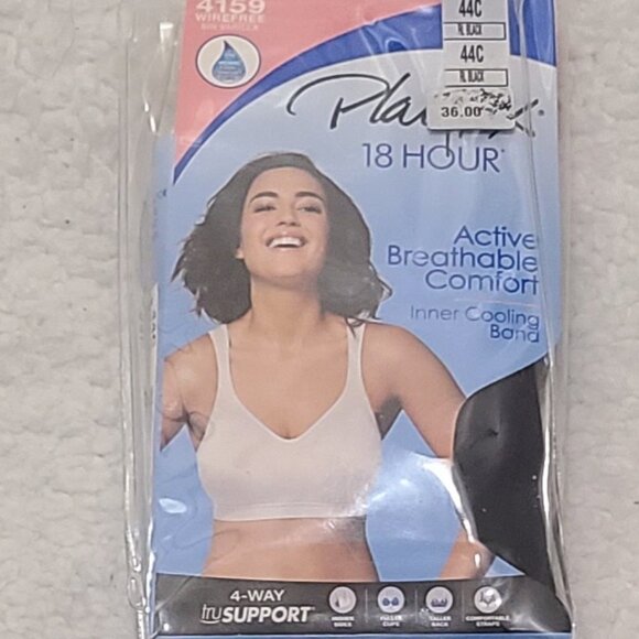 Playtex 18 Hour Active Breathable Wire Free Tag Free Bra NIP - Picture 4 of 9